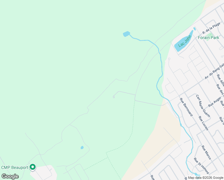 map of restaurants, bars, coffee shops, grocery stores, and more near Rue de Chasseforêt in Québec