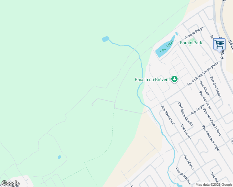 map of restaurants, bars, coffee shops, grocery stores, and more near in Québec City