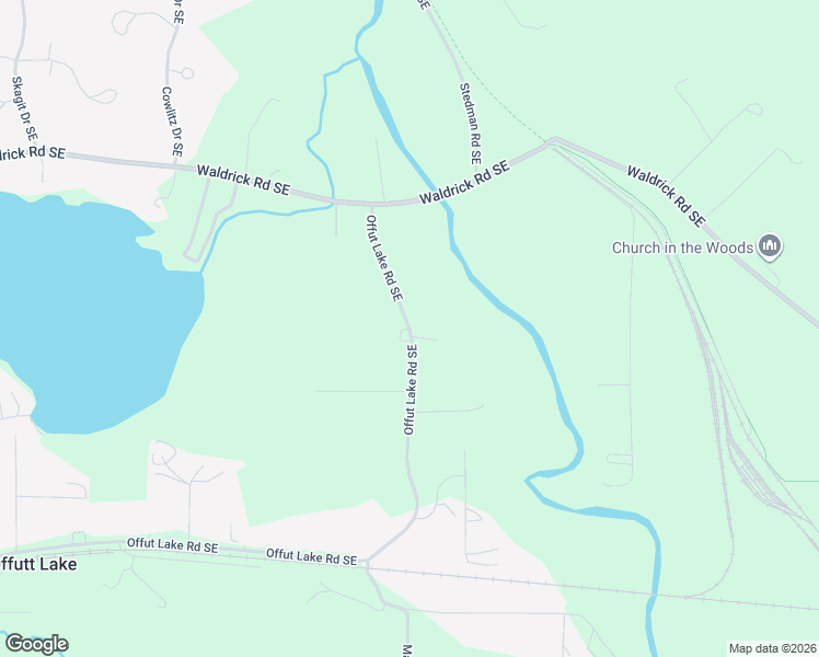 map of restaurants, bars, coffee shops, grocery stores, and more near 5837 Offut Lake Road Southeast in Tenino