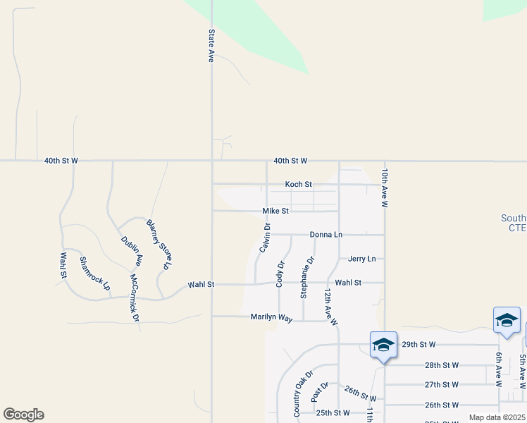 map of restaurants, bars, coffee shops, grocery stores, and more near 1403 Mike Street in Dickinson