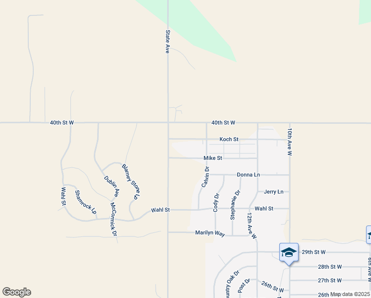 map of restaurants, bars, coffee shops, grocery stores, and more near 1600 Mike Street in Dickinson