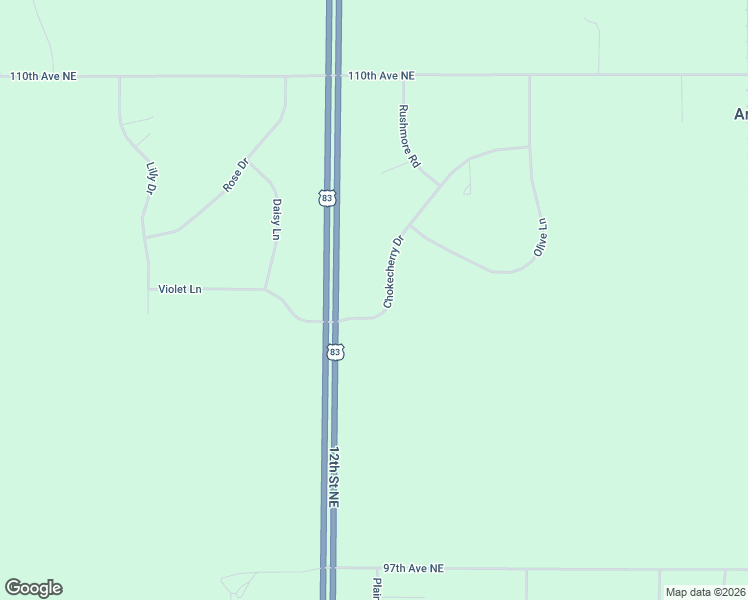 map of restaurants, bars, coffee shops, grocery stores, and more near 10300 Chokecherry Drive in Bismarck