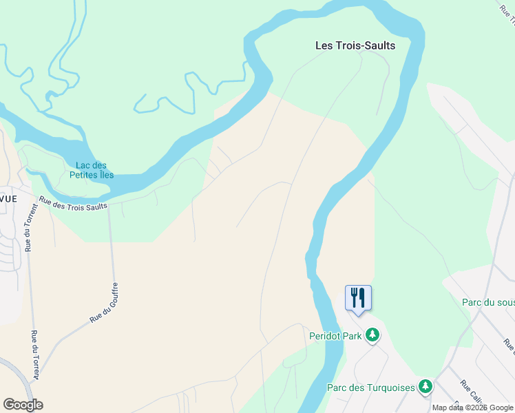 map of restaurants, bars, coffee shops, grocery stores, and more near 20 Chemin des Petites-Îles in Boischatel