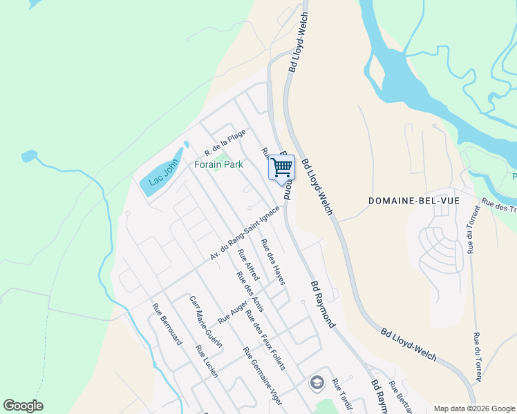 map of restaurants, bars, coffee shops, grocery stores, and more near 5 Rue Nicolas-Rotureau in Québec