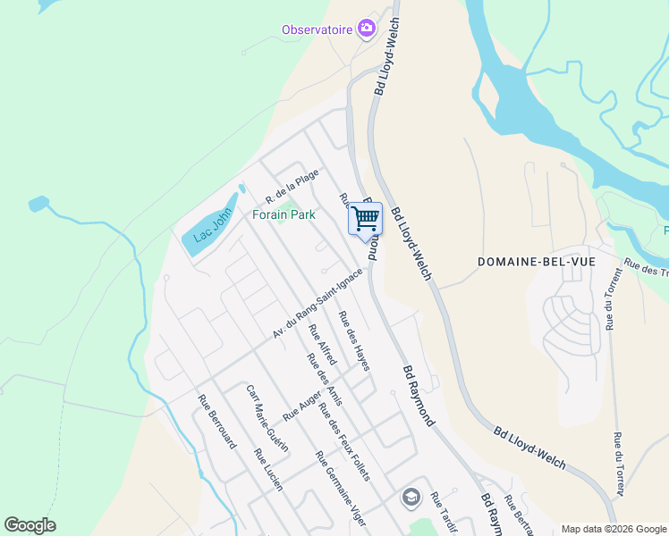 map of restaurants, bars, coffee shops, grocery stores, and more near 5 Rue Nicolas-Rotureau in Québec