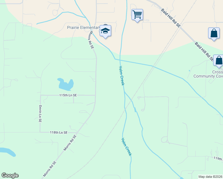 map of restaurants, bars, coffee shops, grocery stores, and more near in Yelm