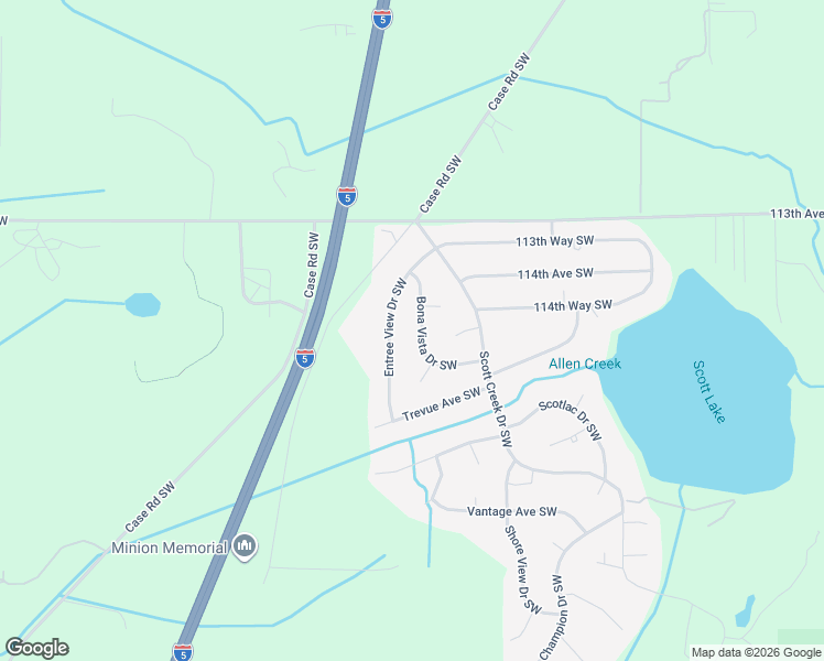 map of restaurants, bars, coffee shops, grocery stores, and more near 2817 Bona Vista Drive Southwest in Olympia