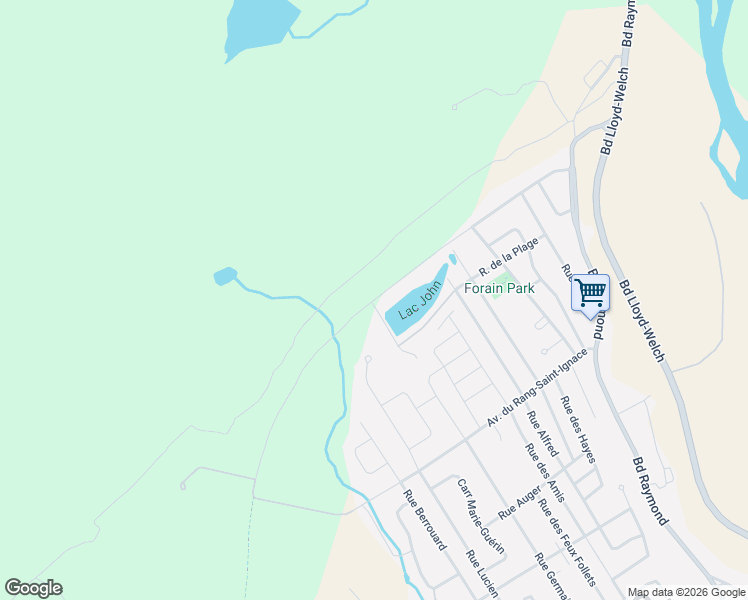 map of restaurants, bars, coffee shops, grocery stores, and more near 529 Rue de Chasseforêt in Québec