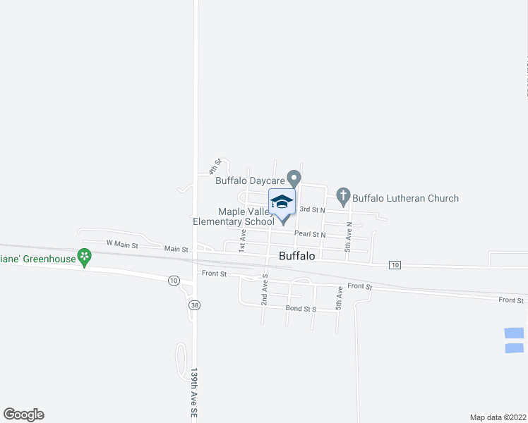map of restaurants, bars, coffee shops, grocery stores, and more near 206 Wilcox Avenue North in Buffalo