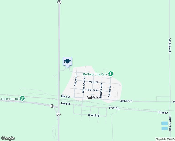 map of restaurants, bars, coffee shops, grocery stores, and more near 401-407 Wilcox Avenue North in Buffalo