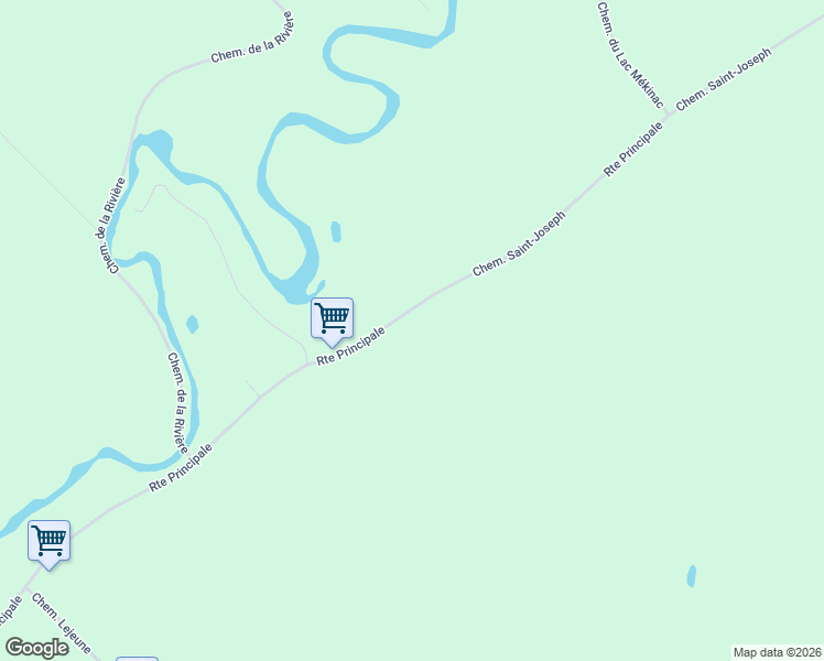 map of restaurants, bars, coffee shops, grocery stores, and more near 930 Chemin Saint-Joseph in Mauricie
