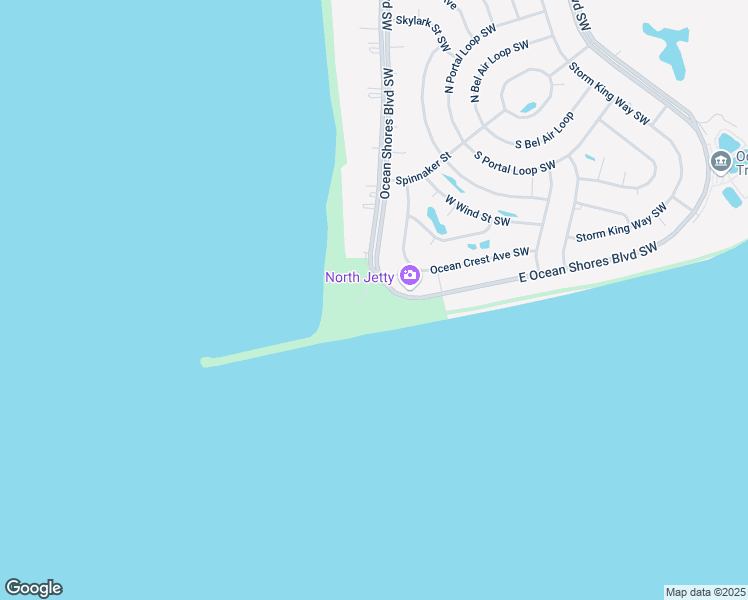 map of restaurants, bars, coffee shops, grocery stores, and more near 1475 Ocean Shores Boulevard Southwest in Ocean Shores