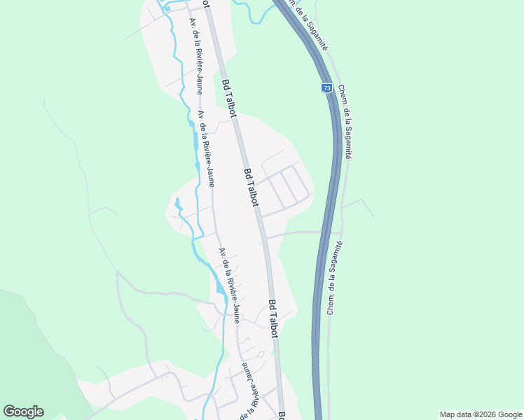 map of restaurants, bars, coffee shops, grocery stores, and more near 2058 Boulevard Talbot in Québec