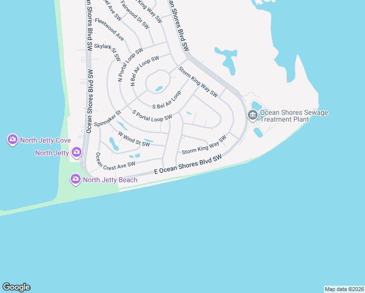 map of restaurants, bars, coffee shops, grocery stores, and more near 1470 Diamond Head Ave SW in Ocean Shores