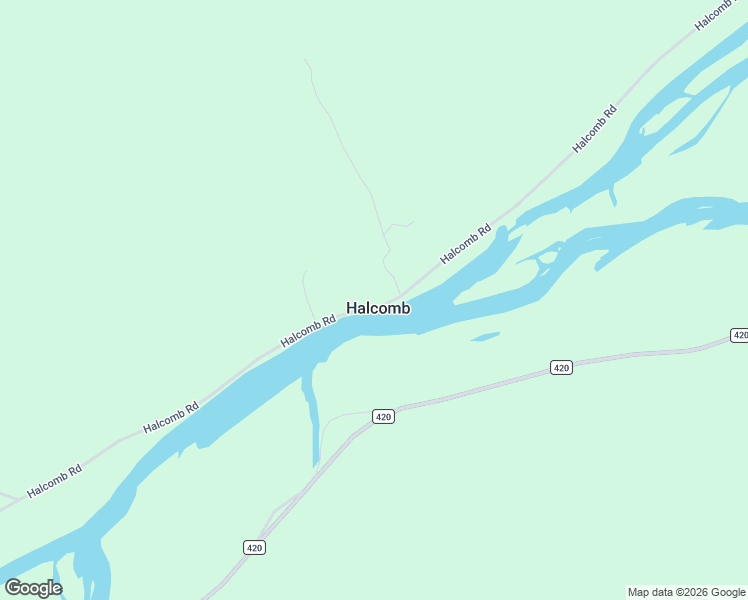 map of restaurants, bars, coffee shops, grocery stores, and more near 376 Halcomb Road in Halcomb