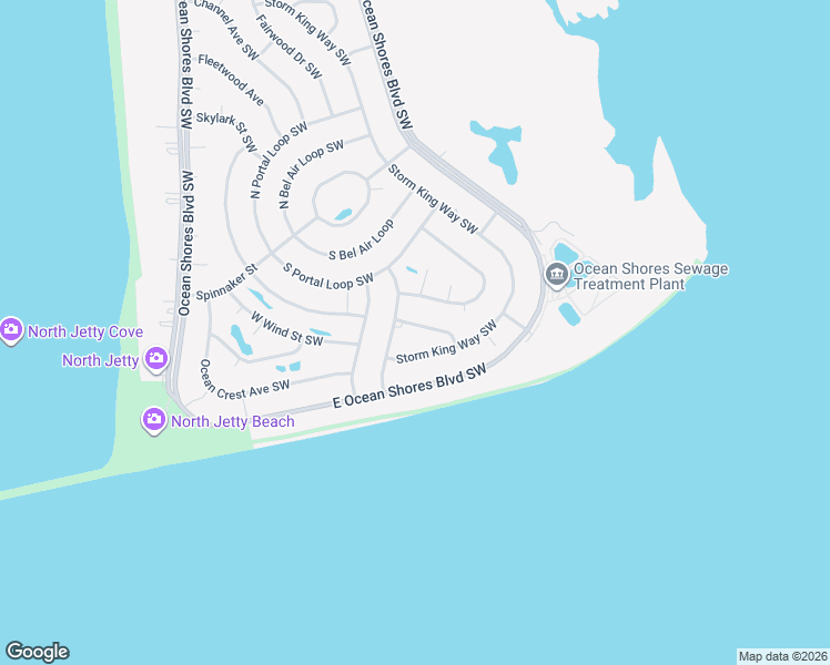 map of restaurants, bars, coffee shops, grocery stores, and more near 1470 Diamond Head Avenue Southwest in Ocean Shores