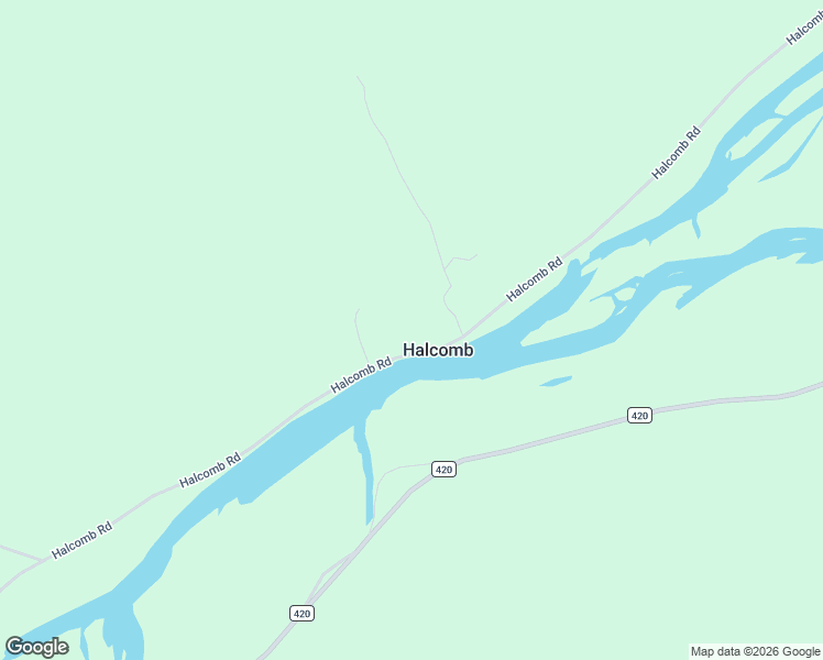 map of restaurants, bars, coffee shops, grocery stores, and more near 376 Halcomb Road in Halcomb