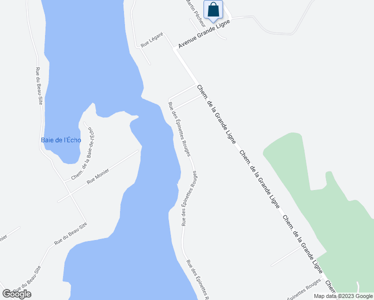 map of restaurants, bars, coffee shops, grocery stores, and more near 1864 Rue des Épinettes Rouges in Quebec