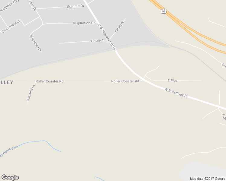 map of restaurants, bars, coffee shops, grocery stores, and more near 9105 Roller Coaster Road in Missoula