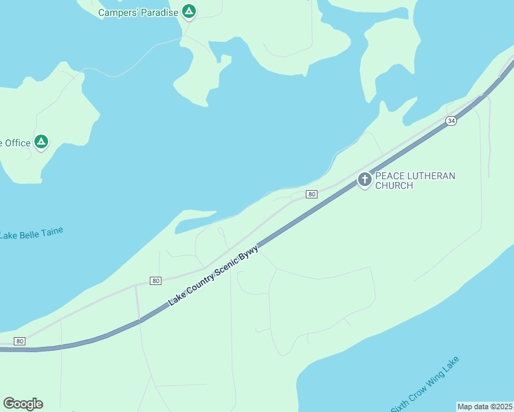 map of restaurants, bars, coffee shops, grocery stores, and more near 23760 County 80 in Nevis