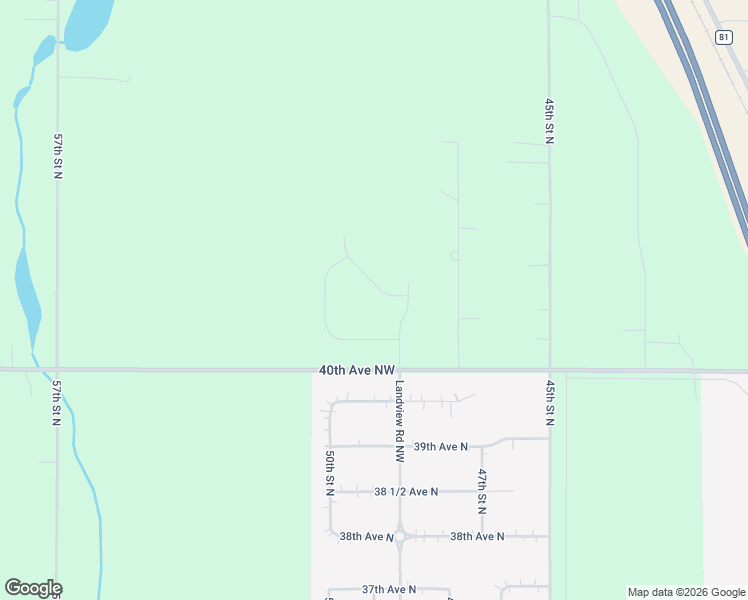 map of restaurants, bars, coffee shops, grocery stores, and more near 4112 47th Street North in Fargo
