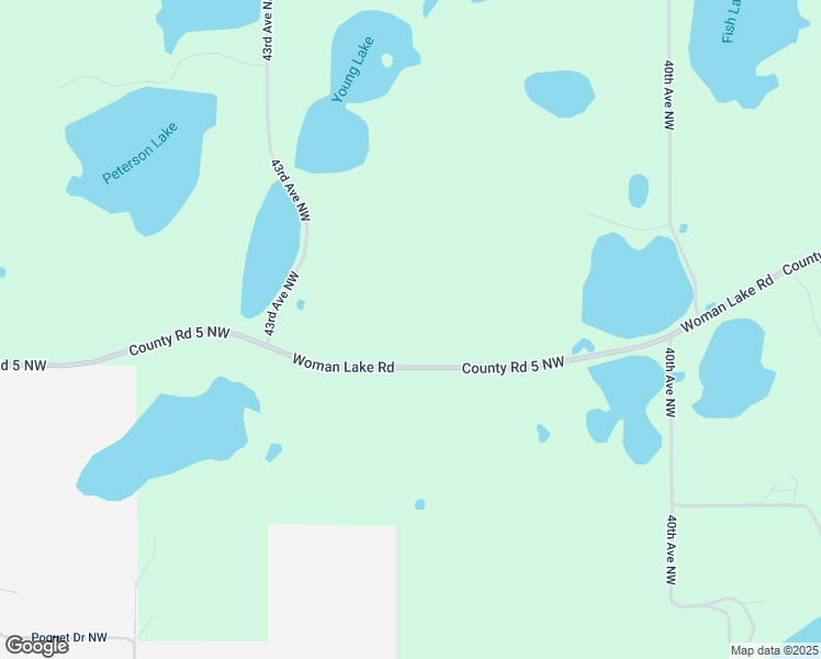 map of restaurants, bars, coffee shops, grocery stores, and more near 4172 County Road 5 Northwest in Hackensack