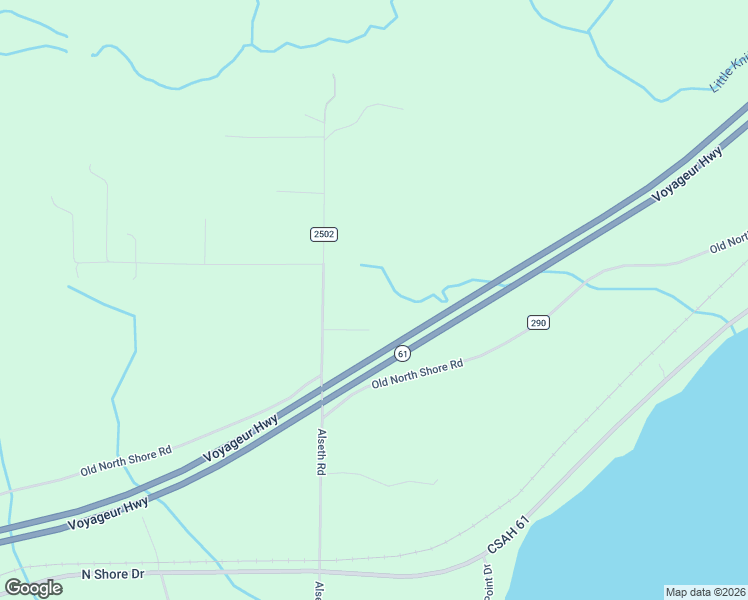 map of restaurants, bars, coffee shops, grocery stores, and more near Highway 61 in Duluth