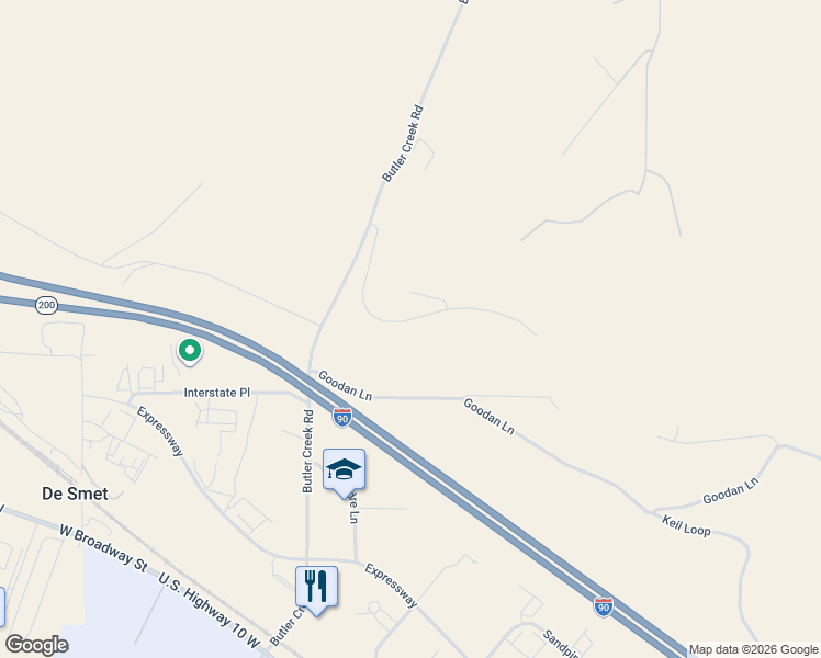 map of restaurants, bars, coffee shops, grocery stores, and more near 6500 Macarthur Drive in Missoula