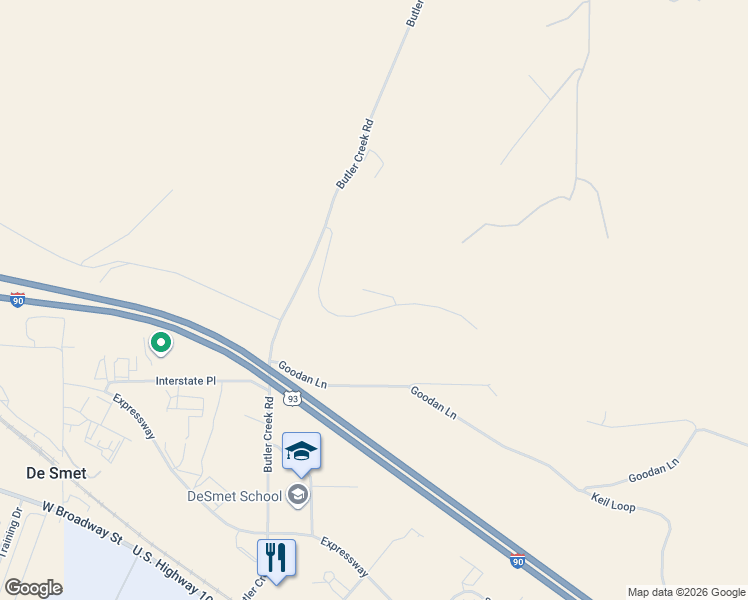 map of restaurants, bars, coffee shops, grocery stores, and more near 6500 Macarthur Drive in Missoula