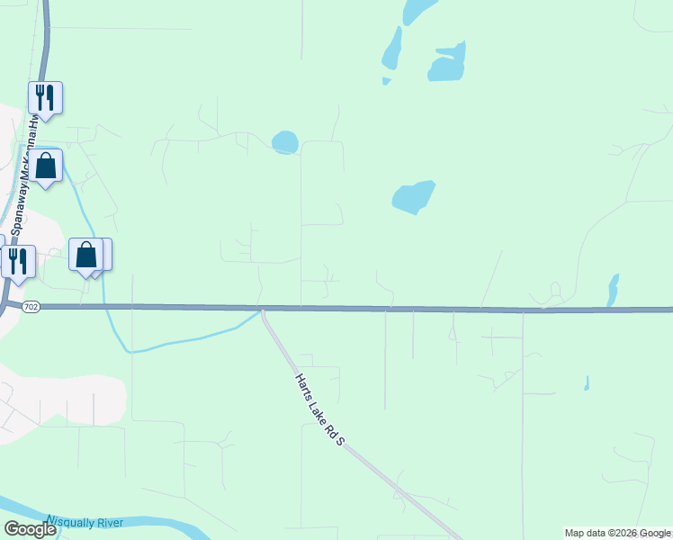 map of restaurants, bars, coffee shops, grocery stores, and more near 8019 351st Street South in Roy