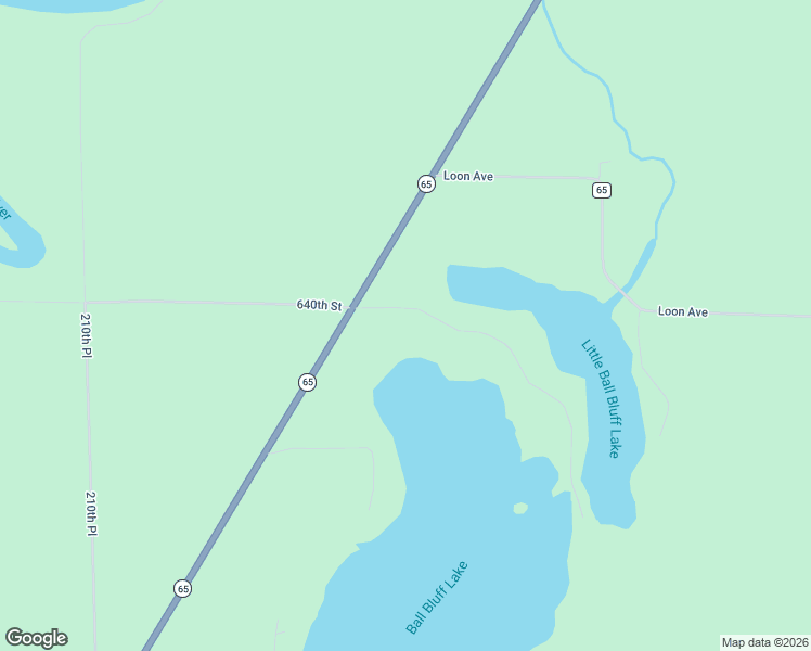 map of restaurants, bars, coffee shops, grocery stores, and more near 20469 640th Lane in Aitkin County