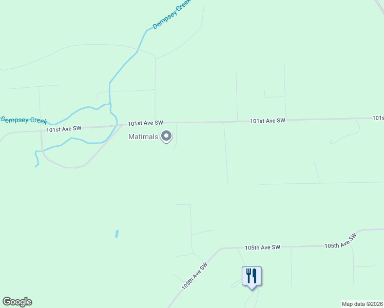 map of restaurants, bars, coffee shops, grocery stores, and more near 7007 101st Avenue Southwest in Olympia