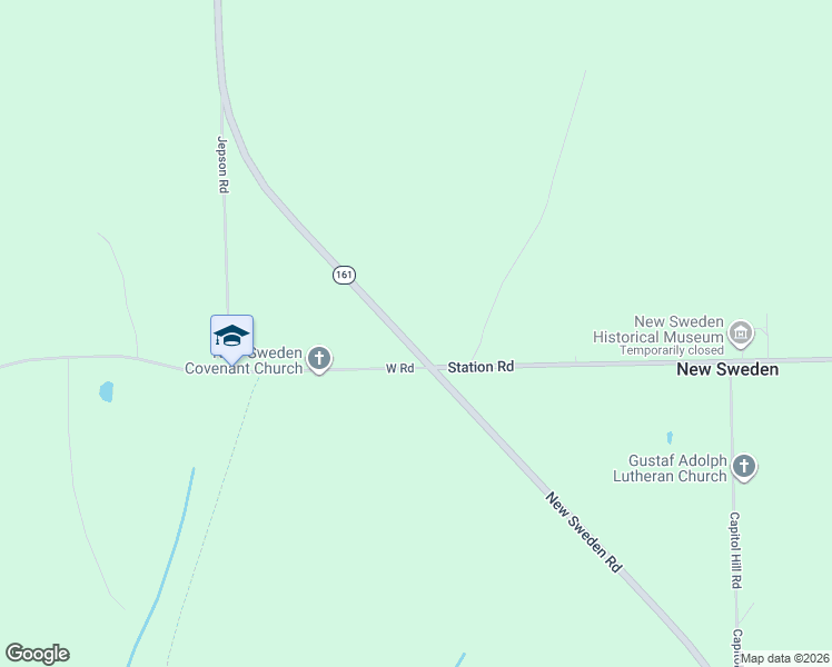 map of restaurants, bars, coffee shops, grocery stores, and more near 358 New Sweden Road in New Sweden