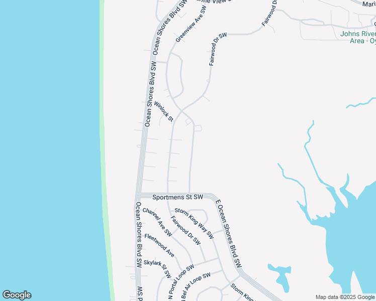 map of restaurants, bars, coffee shops, grocery stores, and more near 1155 Greenview Avenue Southwest in Ocean Shores
