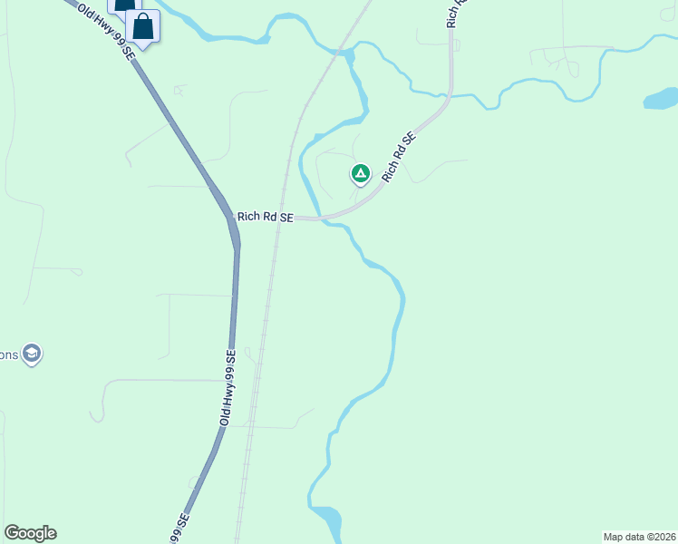 map of restaurants, bars, coffee shops, grocery stores, and more near 9842 Rich Road Southeast in Olympia