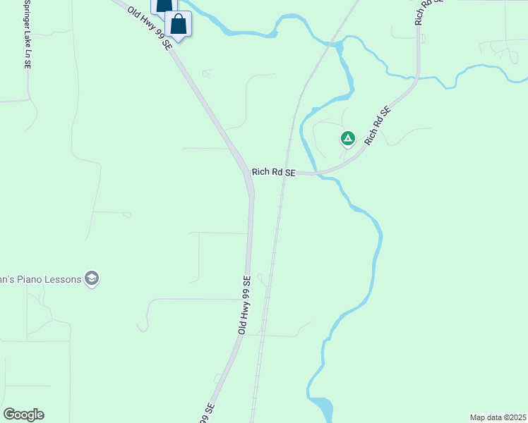 map of restaurants, bars, coffee shops, grocery stores, and more near 9820 Rich Road Southeast in Olympia