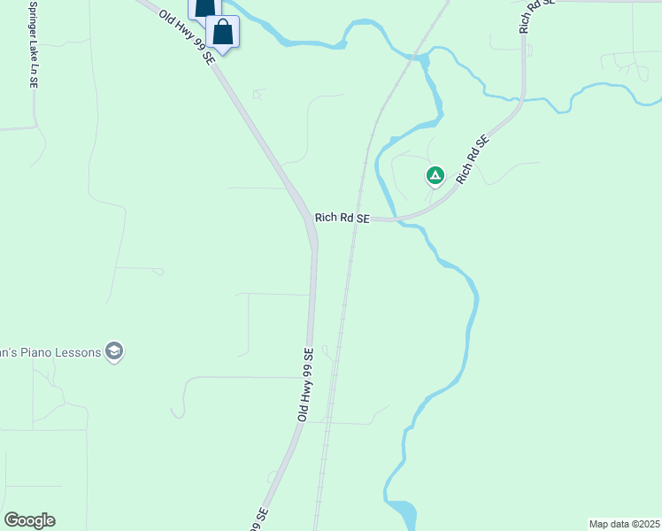 map of restaurants, bars, coffee shops, grocery stores, and more near 9820 Rich Road Southeast in Olympia