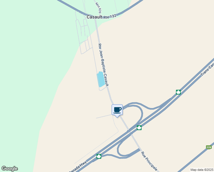 map of restaurants, bars, coffee shops, grocery stores, and more near Route Jean-Baptiste-Casault in Montmagny