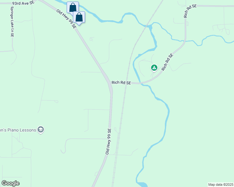 map of restaurants, bars, coffee shops, grocery stores, and more near 9820 Rich Road Southeast in Olympia