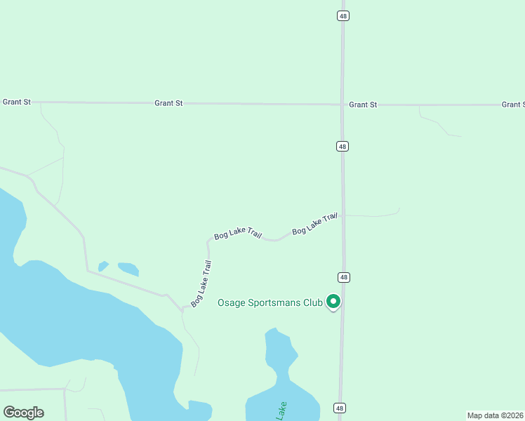 map of restaurants, bars, coffee shops, grocery stores, and more near 25628 Bog Lake Trail in Osage