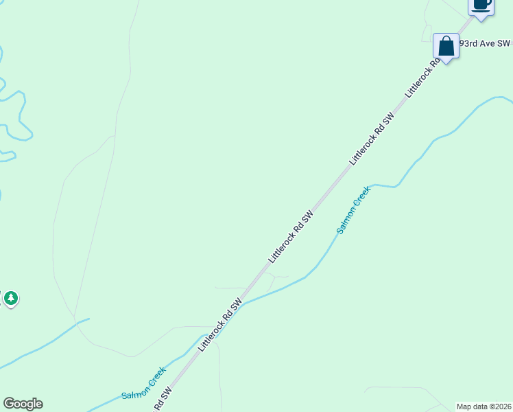 map of restaurants, bars, coffee shops, grocery stores, and more near 9839 Littlerock Road Southwest in Olympia