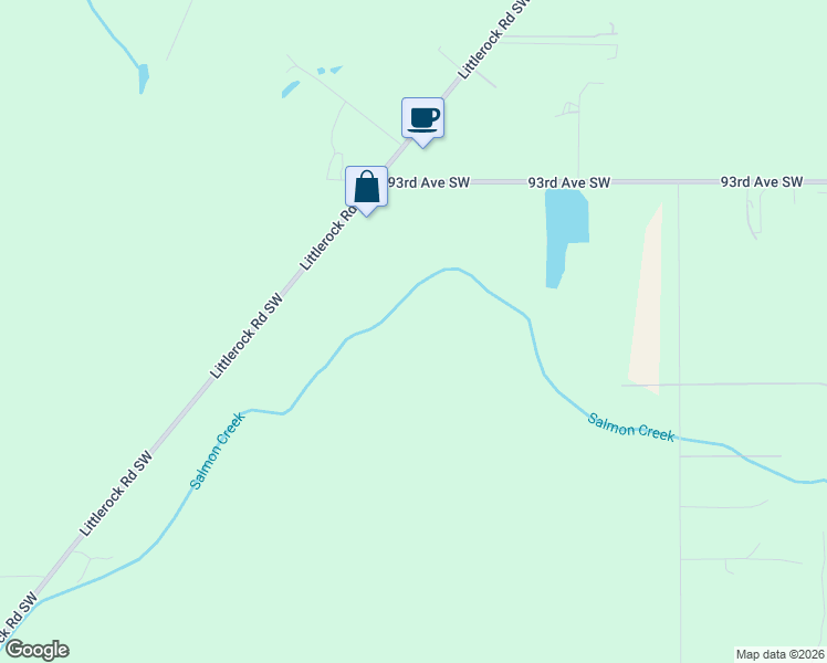 map of restaurants, bars, coffee shops, grocery stores, and more near 9412 Littlerock Road Southwest in Tumwater