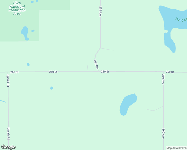 map of restaurants, bars, coffee shops, grocery stores, and more near 25427 260 Street in Callaway