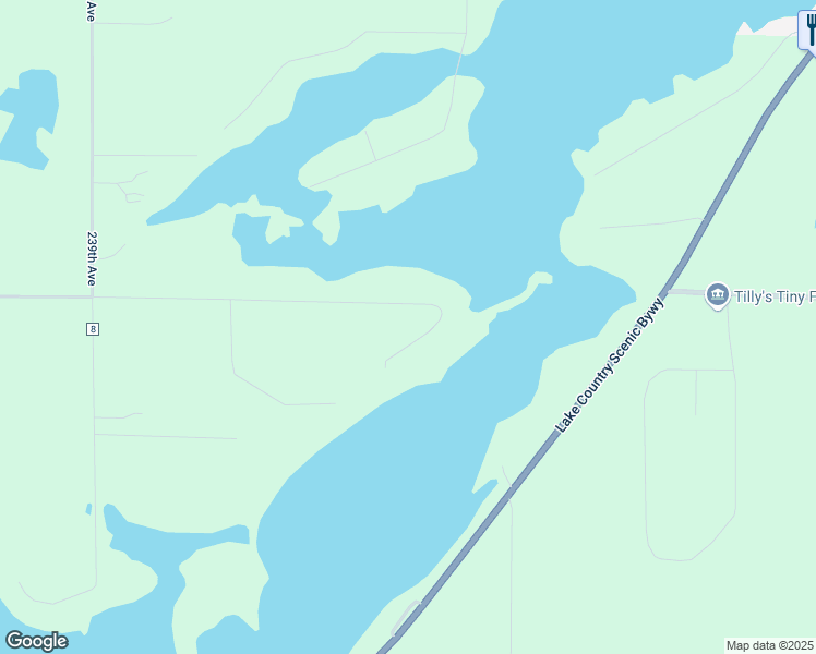 map of restaurants, bars, coffee shops, grocery stores, and more near 24563 200th Street in Nevis