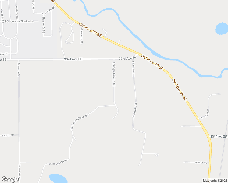 map of restaurants, bars, coffee shops, grocery stores, and more near 9419 Springer Lake Lane Southeast in Olympia