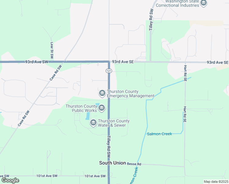 map of restaurants, bars, coffee shops, grocery stores, and more near 9508 Tilley Road Southwest in Olympia