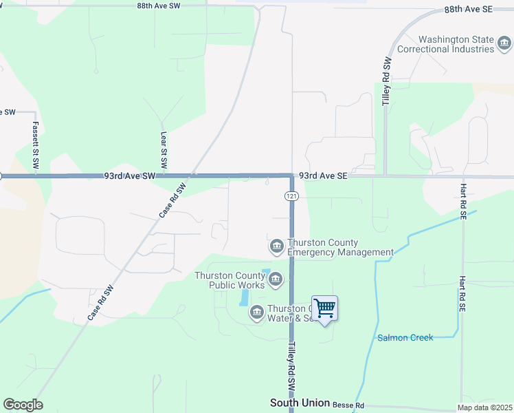 map of restaurants, bars, coffee shops, grocery stores, and more near 9425 Tilley Road Southwest in Olympia