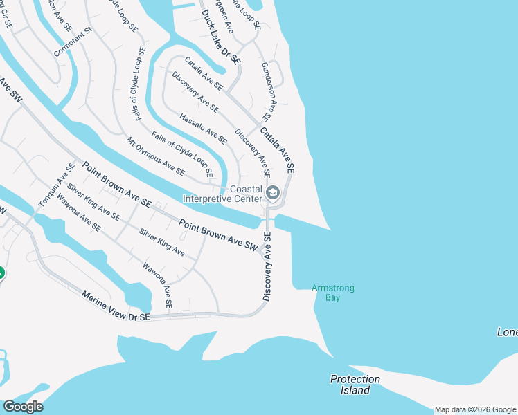 map of restaurants, bars, coffee shops, grocery stores, and more near 1031 Discovery Avenue Southeast in Ocean Shores