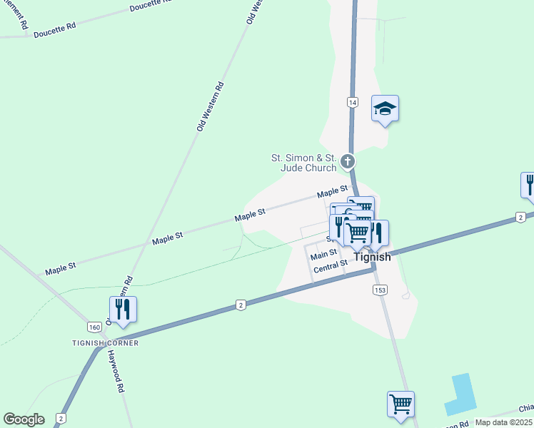 map of restaurants, bars, coffee shops, grocery stores, and more near 229 Maple Street in Tignish