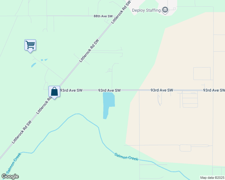 map of restaurants, bars, coffee shops, grocery stores, and more near 3902 93rd Avenue Southwest in Olympia